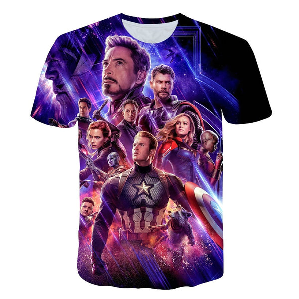 Marvel Avengers Endgame 3D print t-shirts