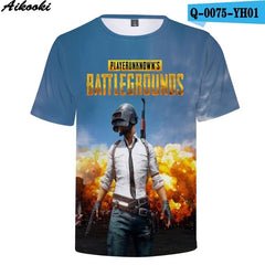 Hot Game PUBG 3D t shirt Men/women Aikooki Fashion Playerunknown's Battlegrounds Men's t shirt PUBG 3D Print Plus Size Clothe