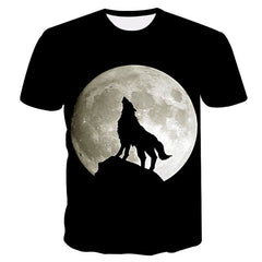 Wolf 3D Print Animal Cool Funny T-Shirt