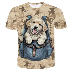 Wolf 3D Print Animal Cool Funny T-Shirt