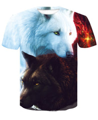 Wolf 3D Print Animal Cool Funny T-Shirt