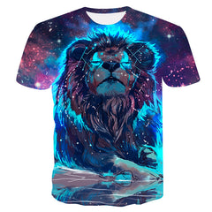Wolf 3D Print Animal Cool Funny T-Shirt