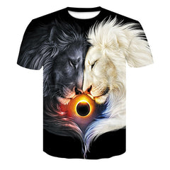 Wolf 3D Print Animal Cool Funny T-Shirt